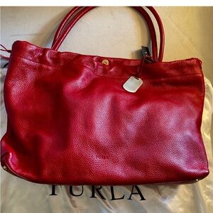 Furla Pebbled Leather Tote